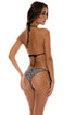 Luli Fama Luli Cheetah Seamless Ruched Back Brazilian Tie Side Bottom